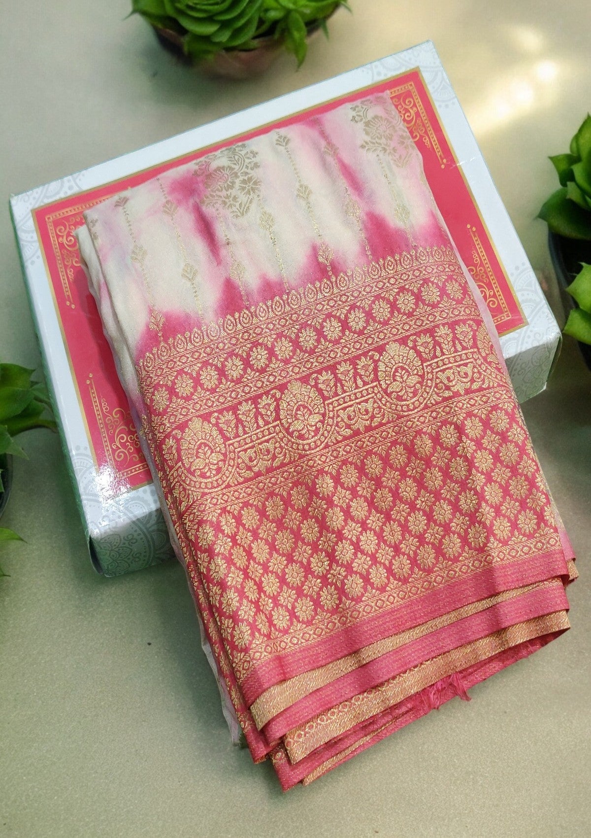 Banaras Shibori Printed Sarees