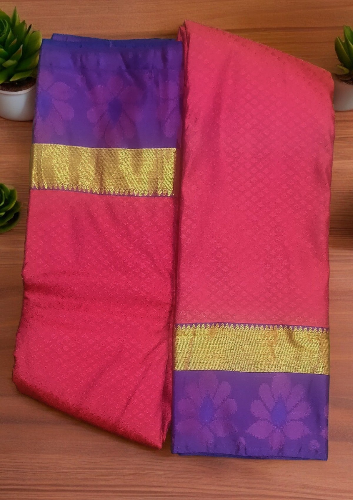 Plain Border Silk Saree