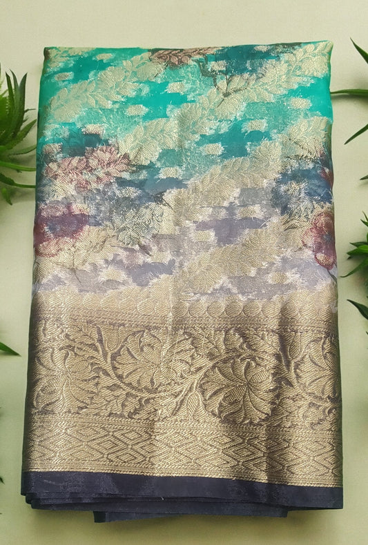 Banaras Shibori Organza Saree