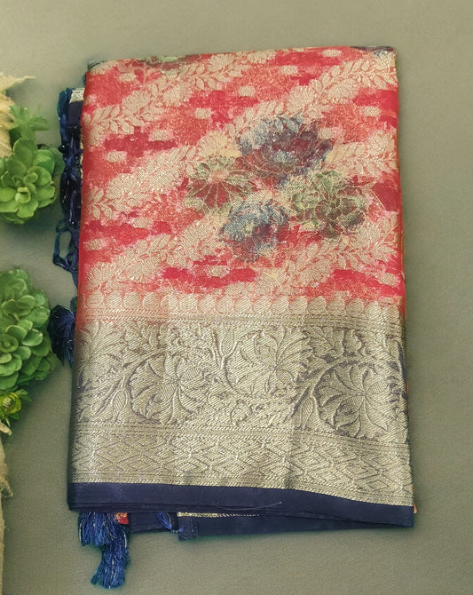 Banaras Shibori Organza Saree