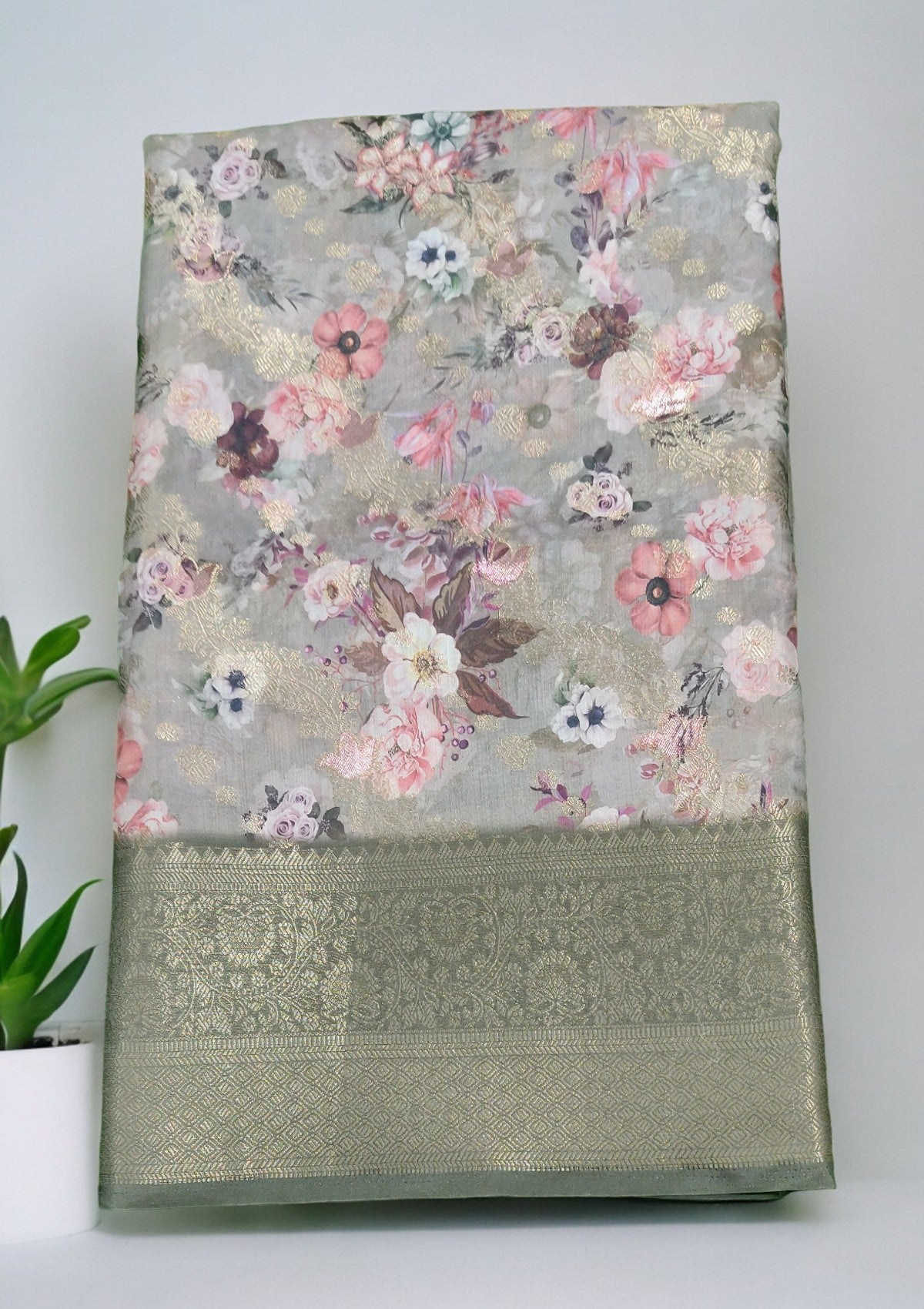 Muslin Digital Printed Sarees