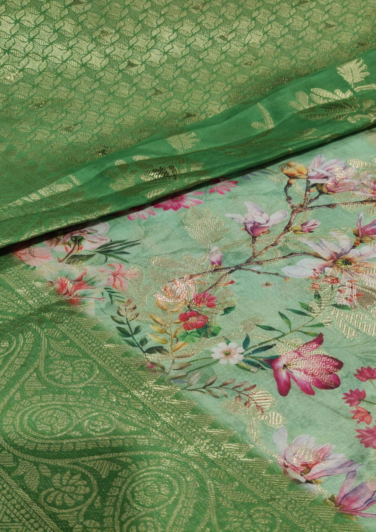 Muslin Digital Printed Sarees