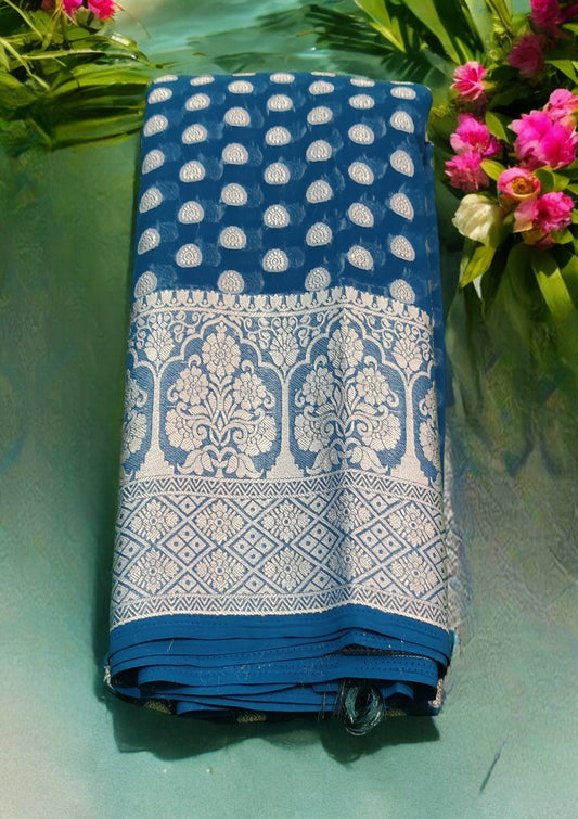 Banaras Georgette Saree