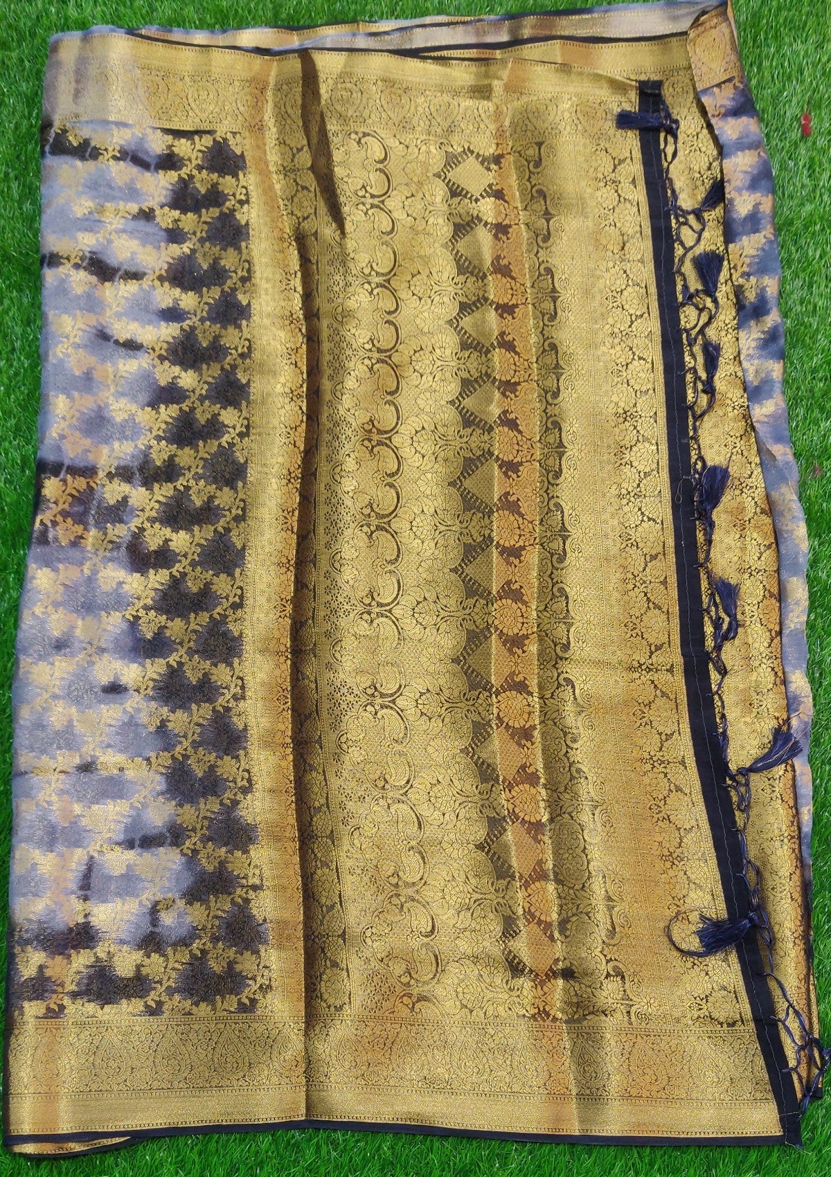 Banaras Organza Shibori print Sarees