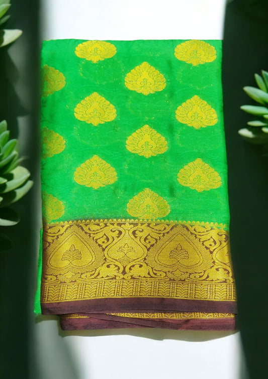 Banaras Crape silk Saree