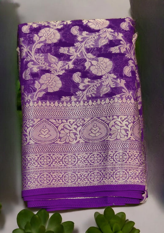 Banaras Georgette Saree